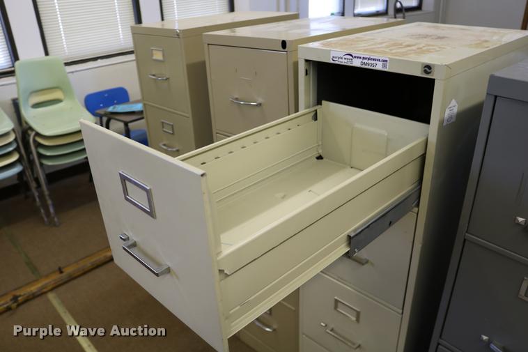 image for item DM9357 (5) four drawer filing cabinets