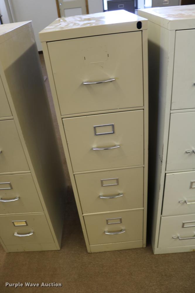 image for item DM9357 (5) four drawer filing cabinets