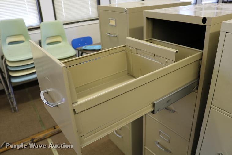 image for item DM9357 (5) four drawer filing cabinets