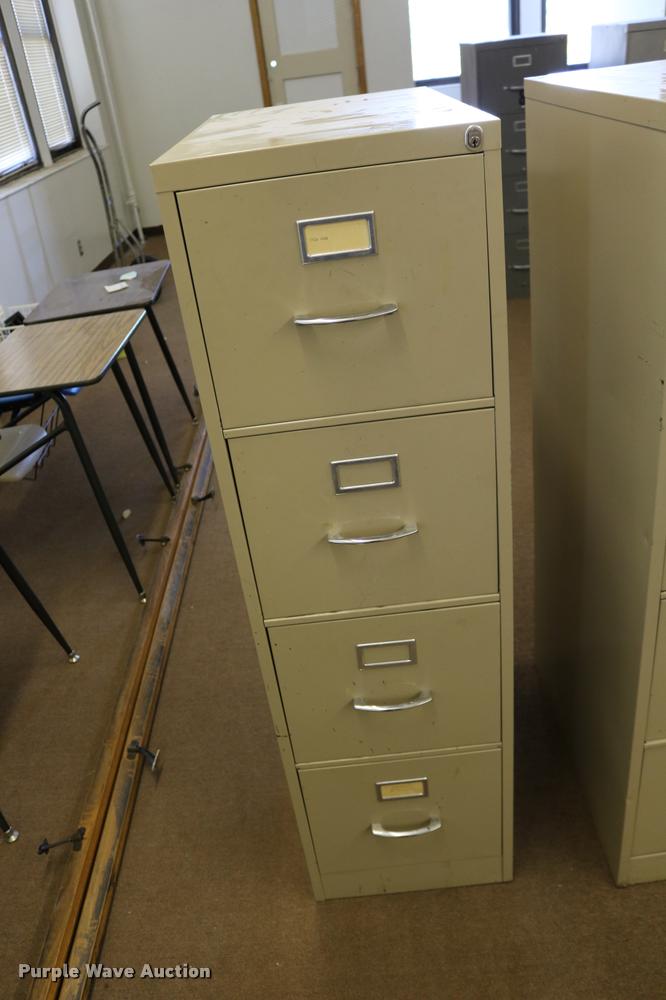 image for item DM9357 (5) four drawer filing cabinets