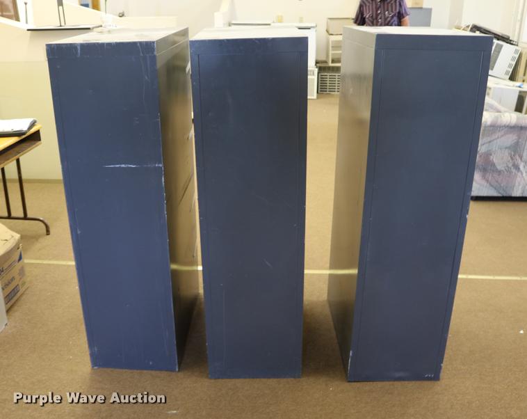 image for item DM9359 (3) Cole-Steel four drawer filing cabinets