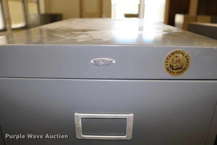 image for item DM9359 (3) Cole-Steel four drawer filing cabinets