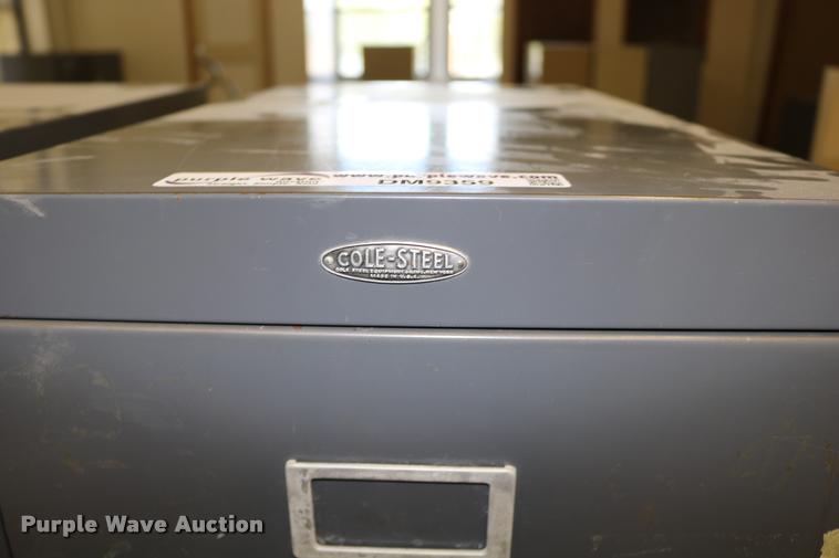 image for item DM9359 (3) Cole-Steel four drawer filing cabinets