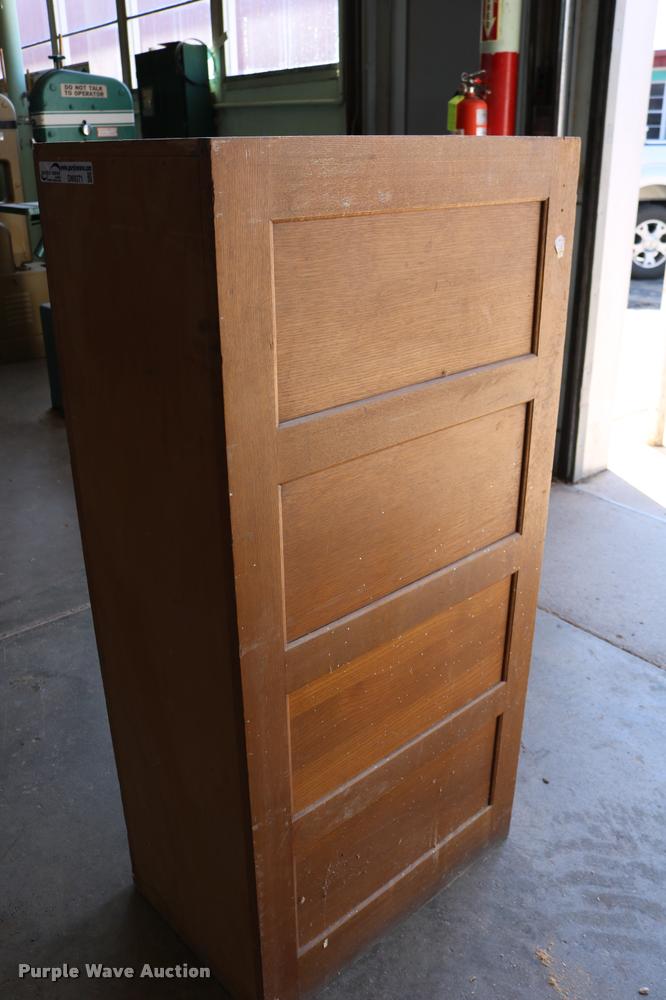 image for item DM9371 Glode Wernicke four drawer wood filing cabinet