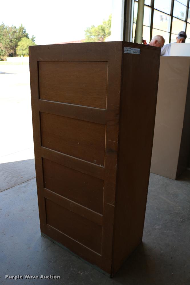 image for item DM9371 Glode Wernicke four drawer wood filing cabinet