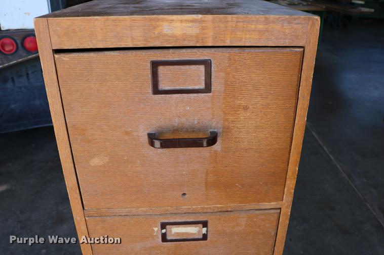 image for item DM9371 Glode Wernicke four drawer wood filing cabinet