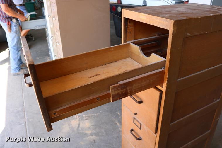 image for item DM9371 Glode Wernicke four drawer wood filing cabinet