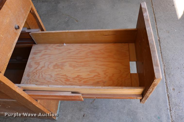 image for item DM9371 Glode Wernicke four drawer wood filing cabinet