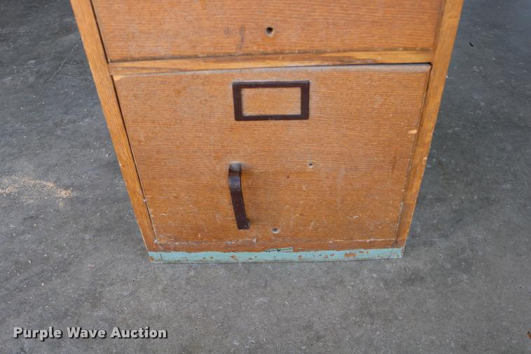 image for item DM9371 Glode Wernicke four drawer wood filing cabinet