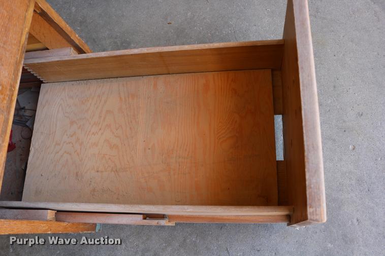 image for item DM9371 Glode Wernicke four drawer wood filing cabinet