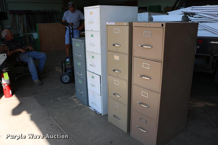 image for item DM9372 (4) metal file cabinets