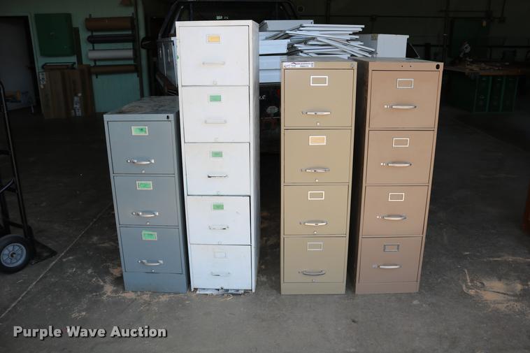 image for item DM9372 (4) metal file cabinets