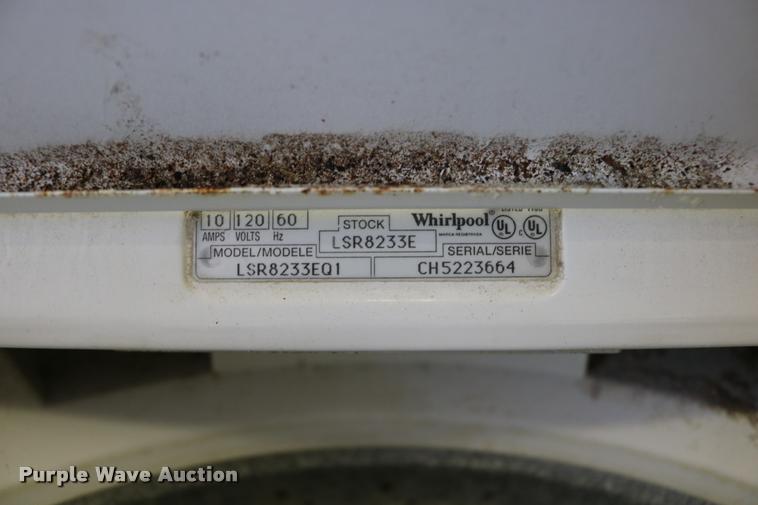 image for item DM9374 Whirlpool LSR8233EQ1 washing machine