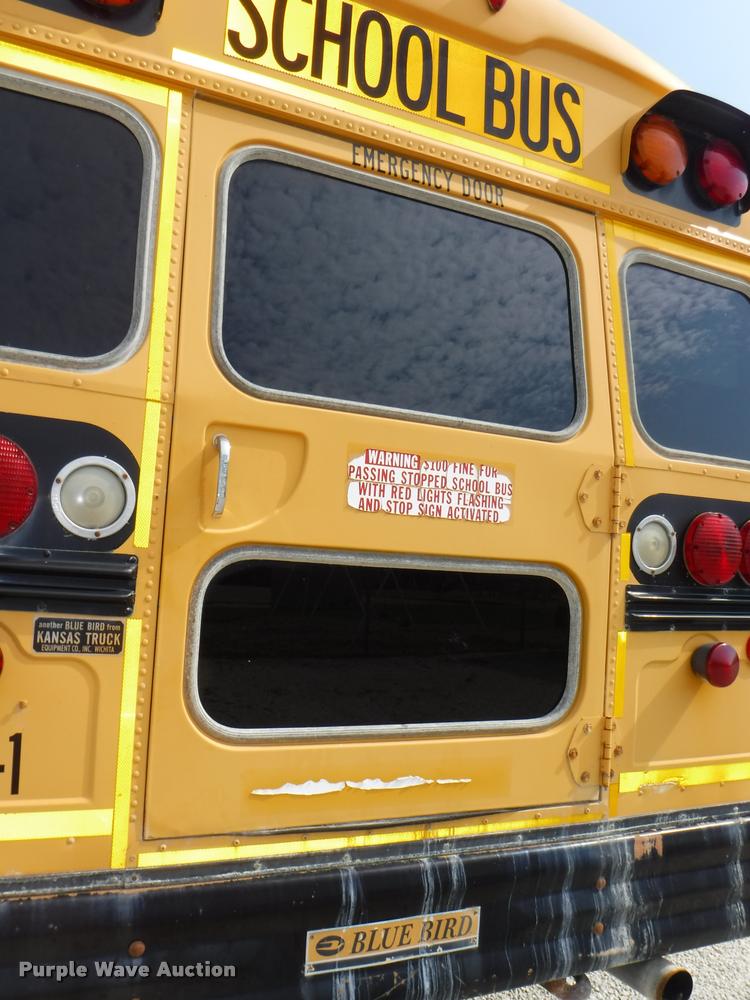 image for item J5680 2001 International 3800 Blue Bird school bus