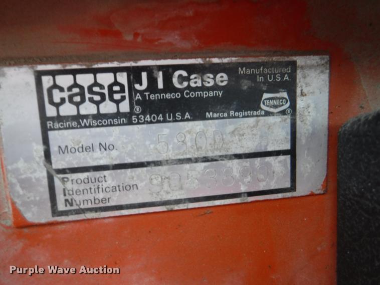 image for item K5890 1981 Case 580D Construction King backhoe