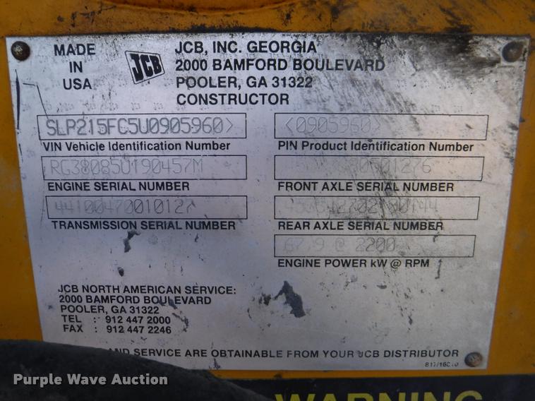 image for item K5903 JCB 215S backhoe