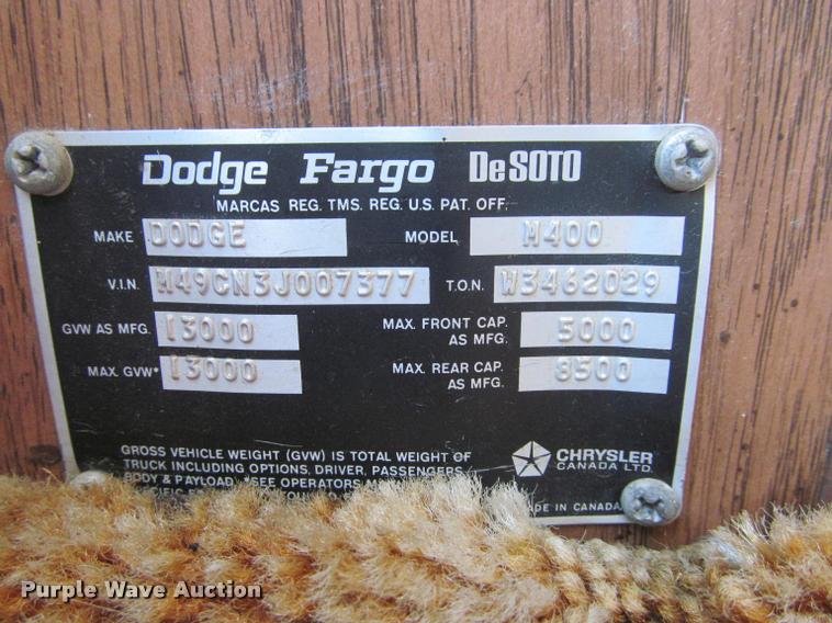 image for item DA1012 1973 Winnebago Brave RV