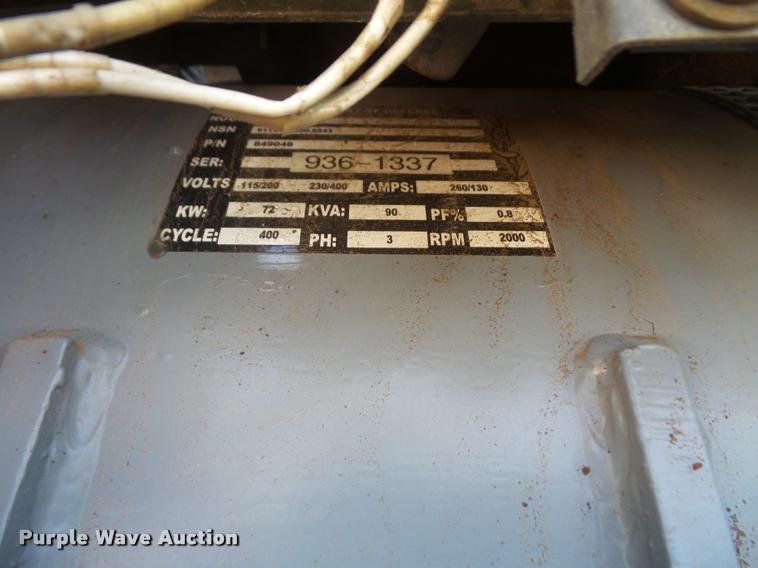 image for item DA6452 1989 U.S. Air Force A1M32A-86D generator