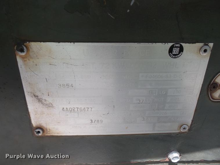 image for item DA6452 1989 U.S. Air Force A1M32A-86D generator