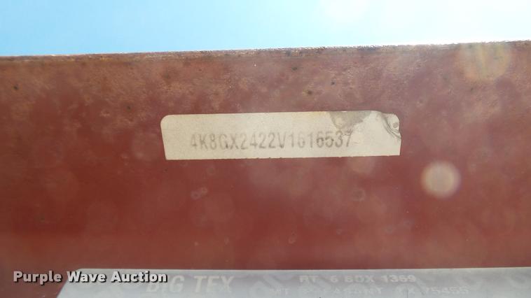 image for item DB3374 1997 Big Tex equipment trailer