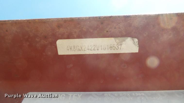 image for item DB3374 1997 Big Tex equipment trailer