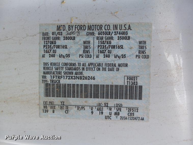 image for item DB4120 2003 Ford F150 XL pickup truck