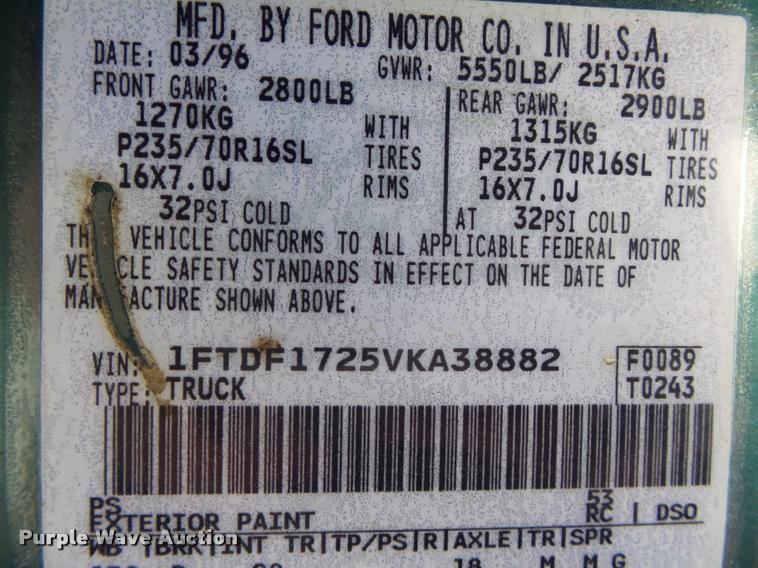 image for item DB7428 1997 Ford F150 pickup truck