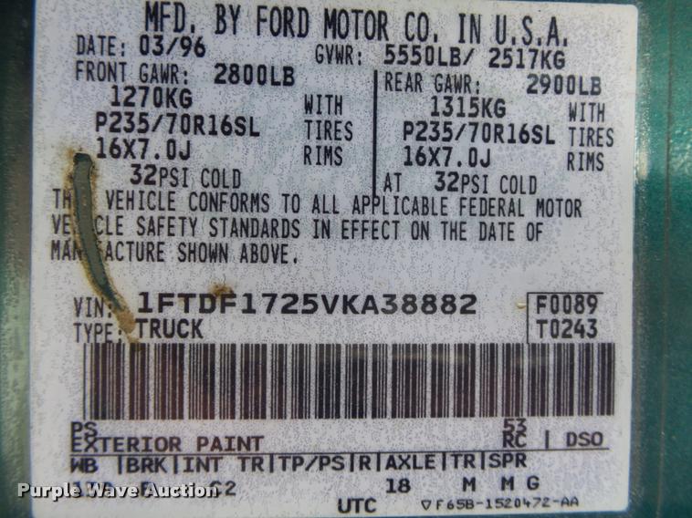 image for item DB7428 1997 Ford F150 pickup truck