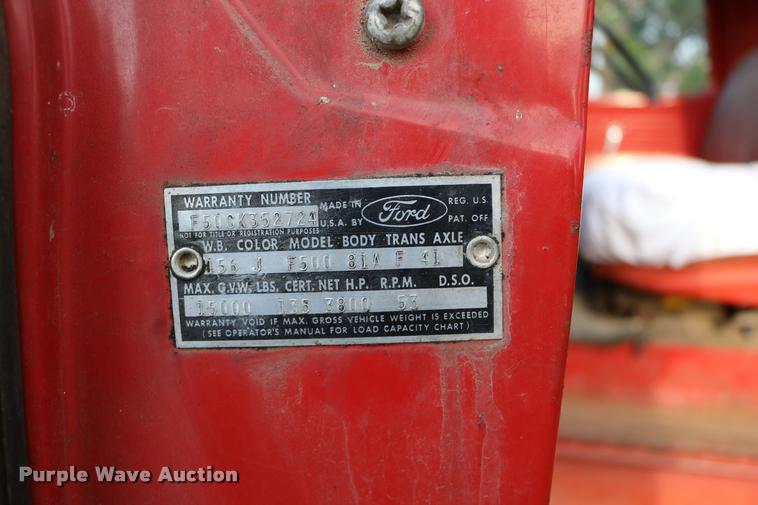 image for item DB9278 1963 Ford 500 grain truck