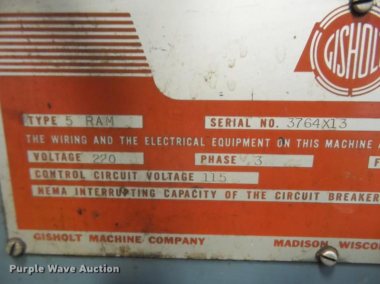 image for item DK9287 Gisholt No. 5 turret lathe