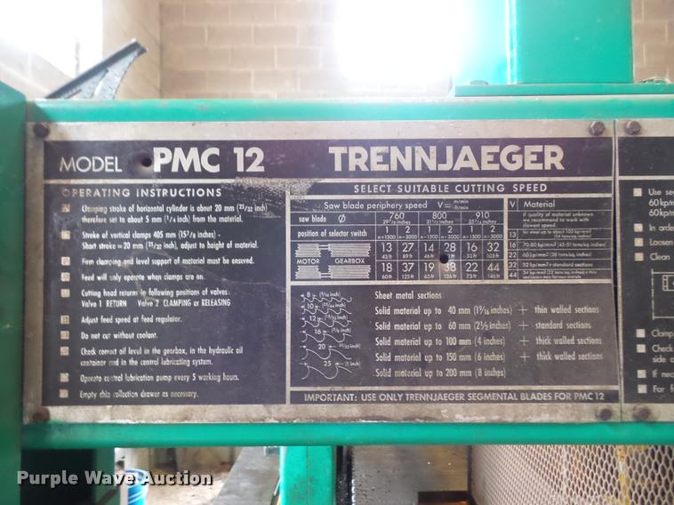 image for item DK9288 Trennjaeger PMC 12-F metal saw