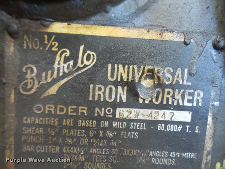 image for item DK9295 Buffalo Forge iron worker