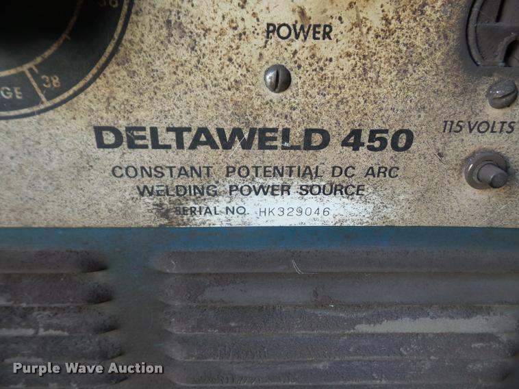 image for item DK9329 Miller Deltaweld 450 DC arc welder