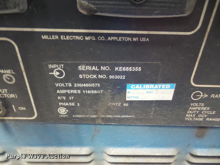 image for item DK9332 Miller Deltaweld 651 DC arc welder