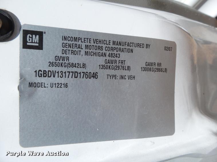 image for item DL9034 2007 Chevrolet Uplander Cargo van