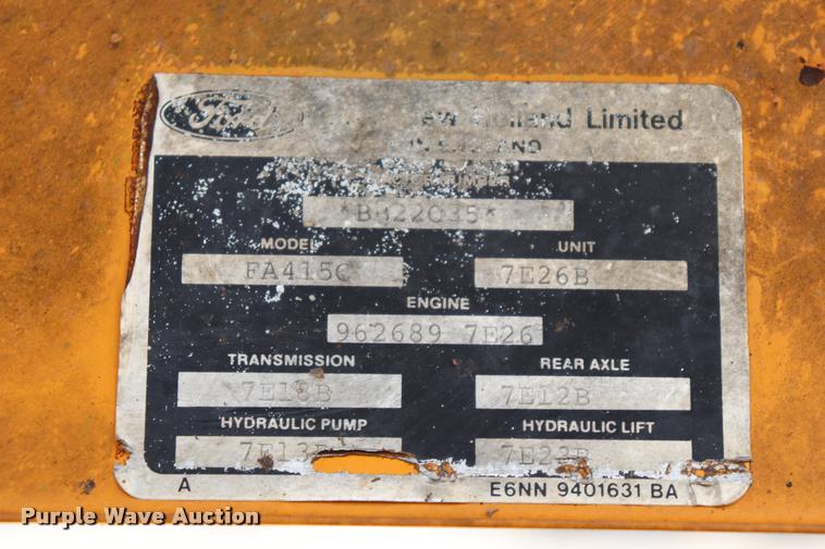 image for item DQ9468 Ford 7610 tractor