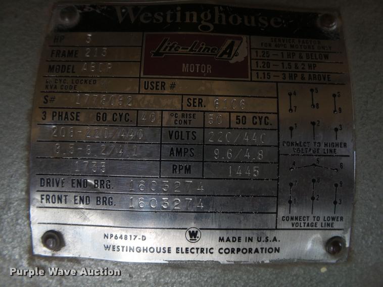 image for item DS9739 Curtis CV968A air compressor