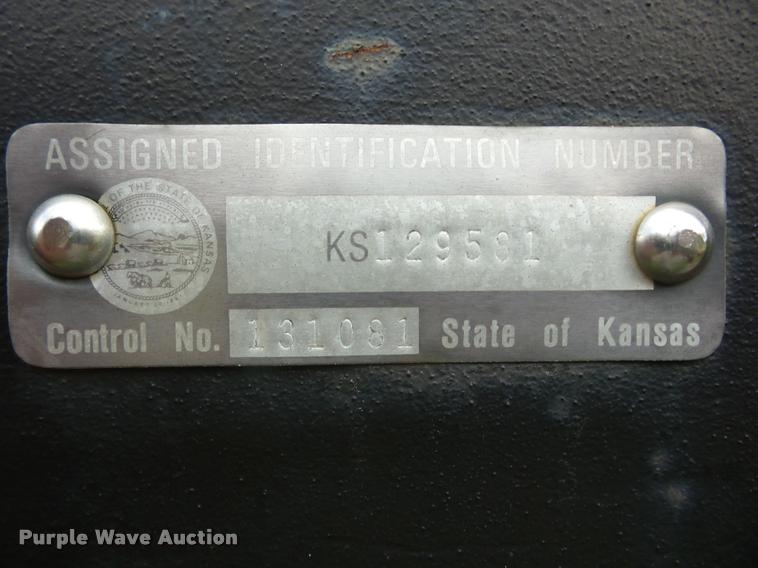 image for item K6416 2009 shop built equipment trailer