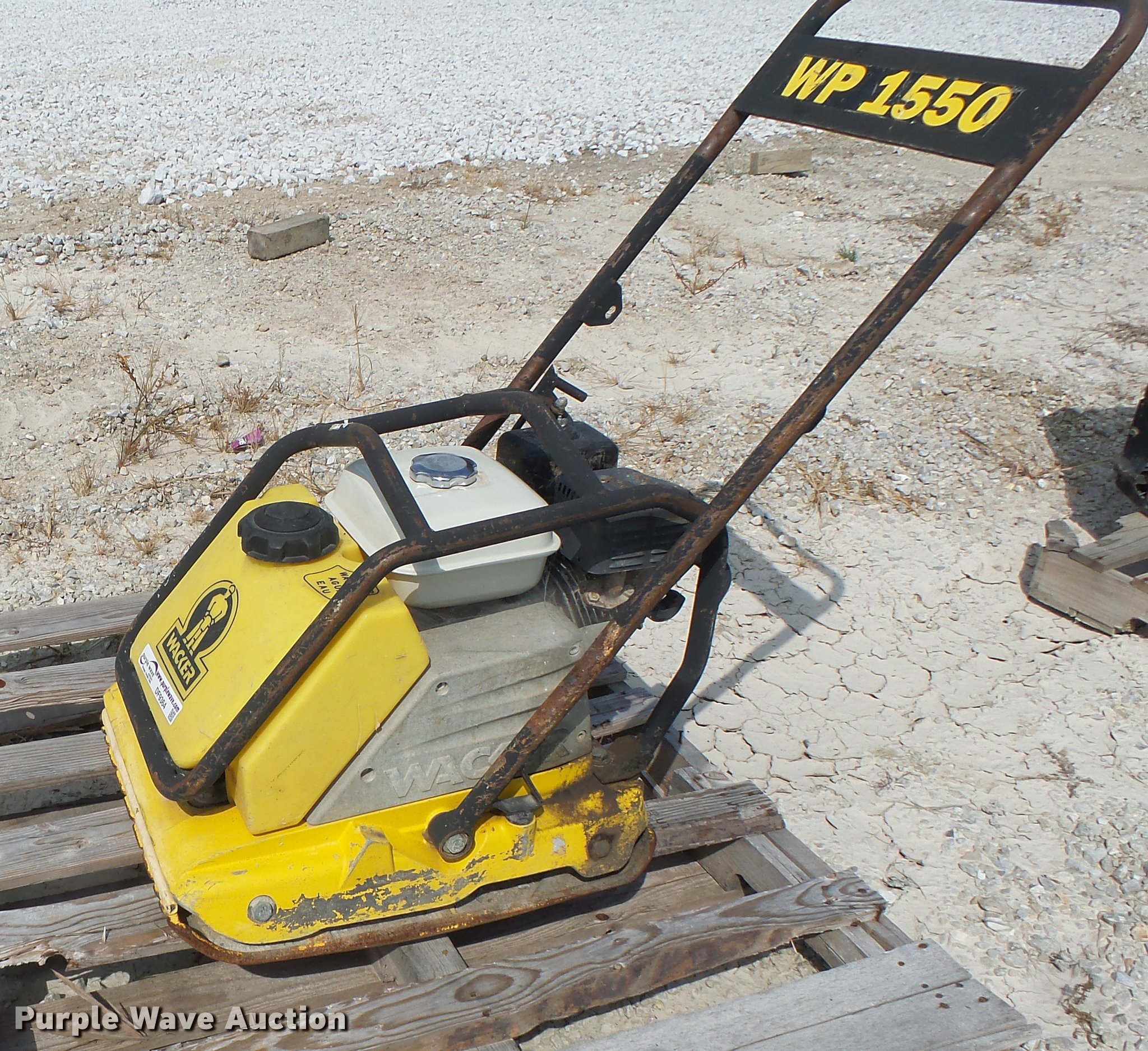 Wacker WP1550AW vibratory plate compactor in Boonville, MO Item DF9364 sold Purple Wave