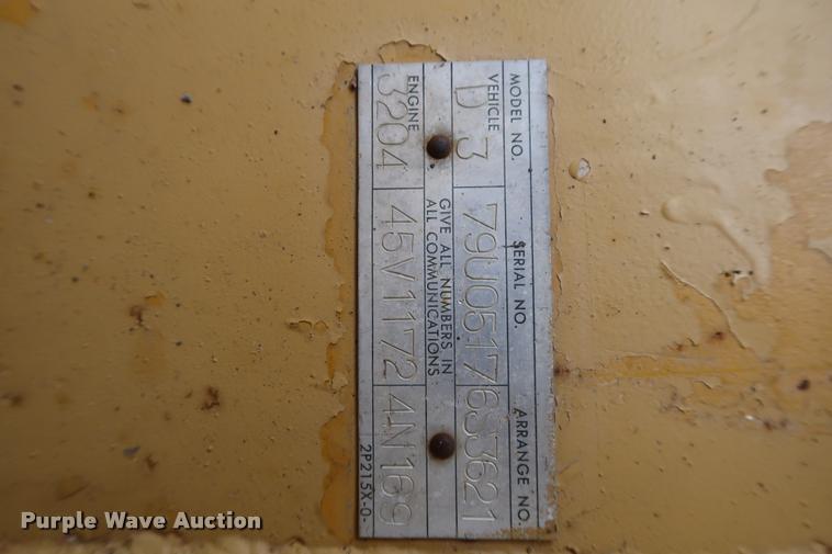 image for item BV9173 Caterpillar D3 dozer