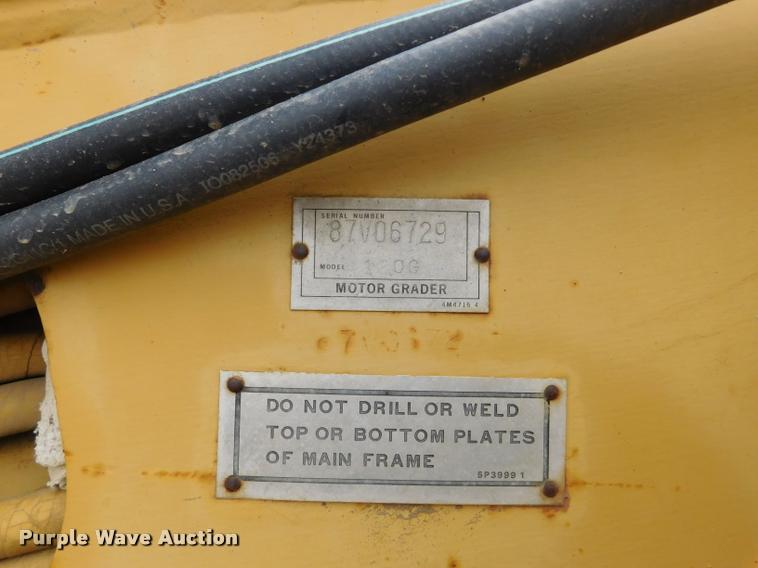 image for item DB1024 1983 Caterpillar 120G motor grader