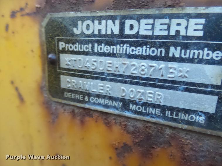 image for item DB5860 1986 John Deere 450E LT dozer