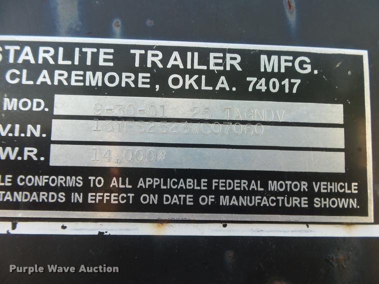 image for item DB7435 PJ 25TAGNDV equipment trailer