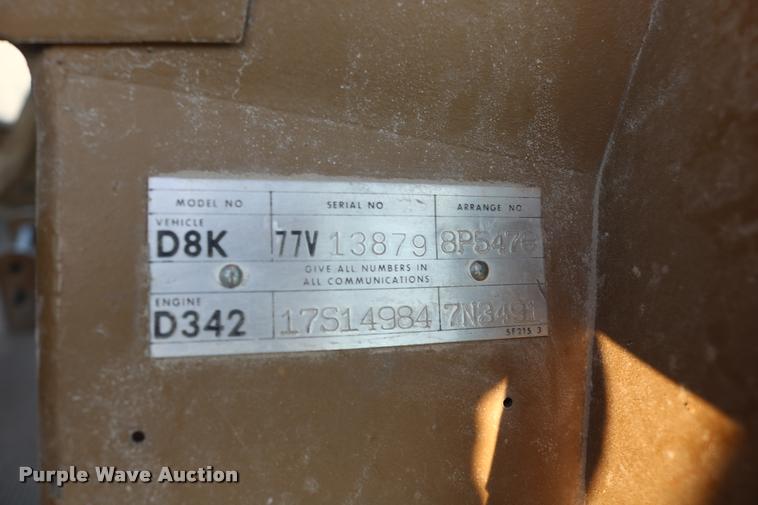 image for item DB9273 1979 Caterpillar D8K dozer