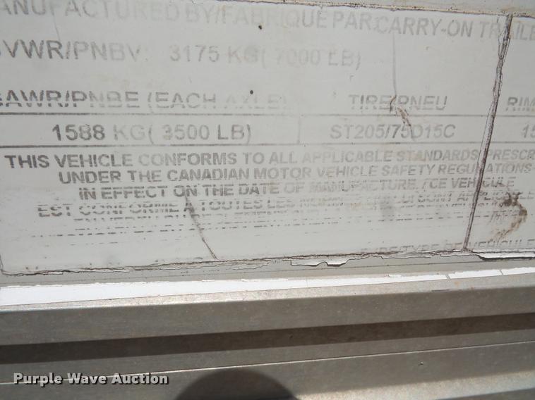 image for item DC5429 2009 Carry-On enclosed cargo trailer