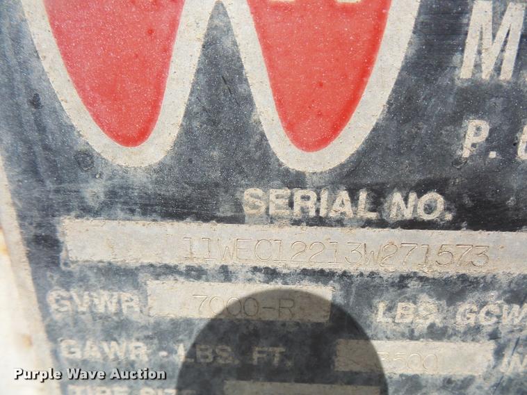 image for item DC5430 2003 W-W enclosed cargo trailer