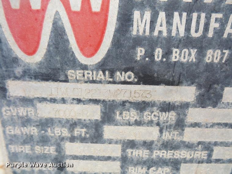 image for item DC5430 2003 W-W enclosed cargo trailer