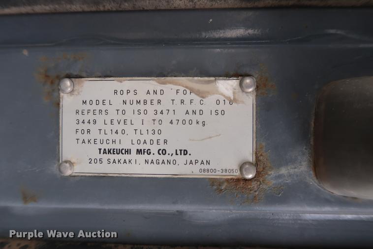 image for item DD2245 2005 Takeuchi TL140 skid steer