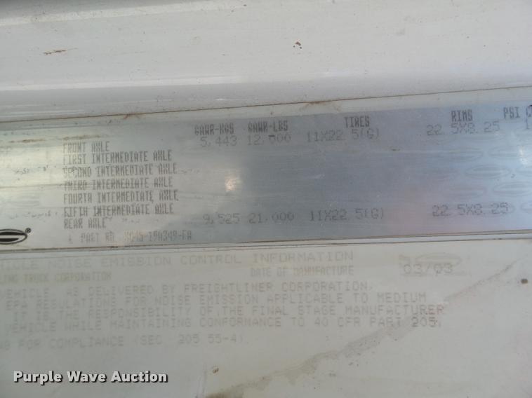 image for item DL9038 2004 Sterling Acterra service truck