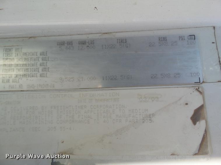 image for item DL9038 2004 Sterling Acterra service truck